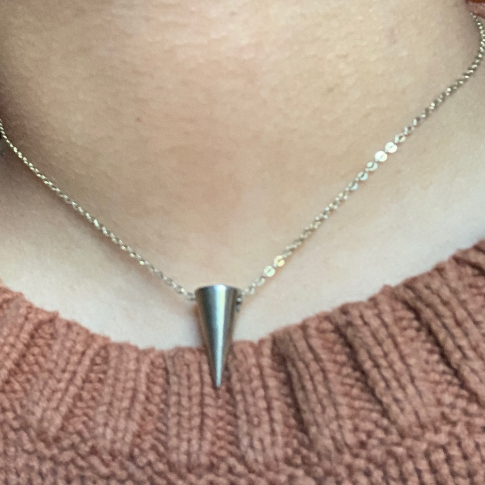 Gold cone necklace